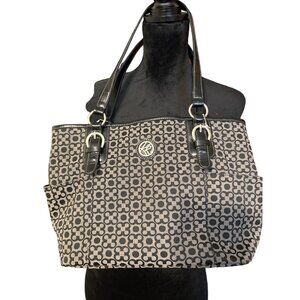 💖Kenneth Cole Reaction Grey Patterned Tote Bag